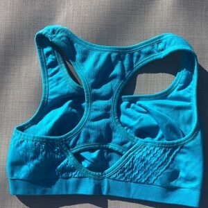 Medium Victoria secrets  sports bra size medium blue lightweight